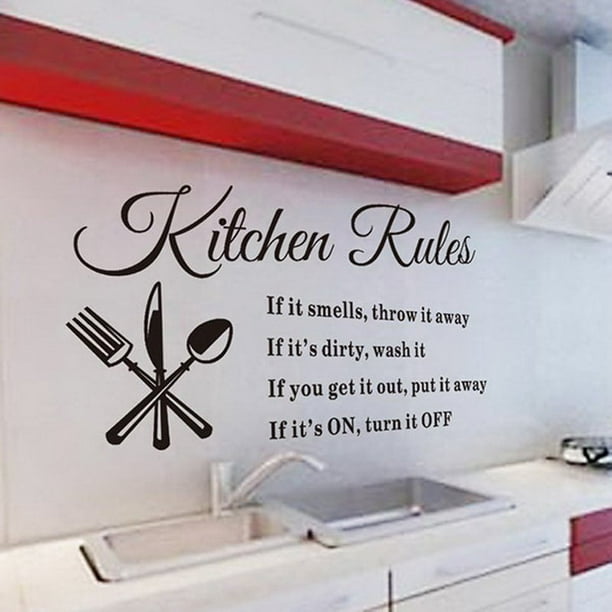 Removable KITCHEN Wall Sticker Vinyl Decal Art Mural Kitchen Home Decor Removable KITCHEN Wall Sticker Vinyl Decal Art Mural Kitchen Home Decor